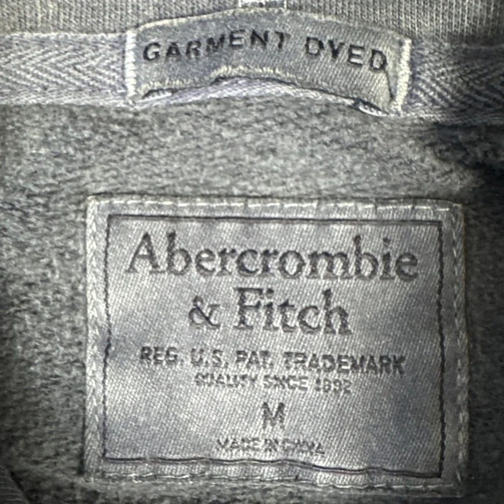Abercrombie &‎ Fitch Men's M Blue Vintage Wash Hoodie Excellent Condition